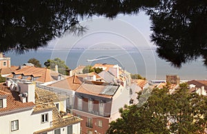 Panoramic view of the city of Lisbon. Portugal