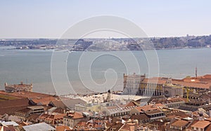 Panoramic view of the city of Lisbon. Portugal