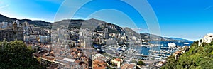 Panoramic view of the city of Monaco
