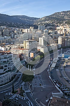 Panoramic view of city of Monte Carlo, Monaco