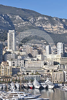 Panoramic view of city of Monte Carlo, Monaco