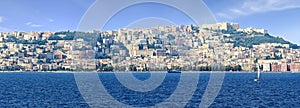 Panoramic view of city, Naples - Italy