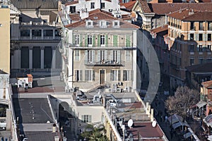 Panoramic view of city of Nice, France