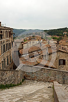 Panoramic view of the city of Perugia