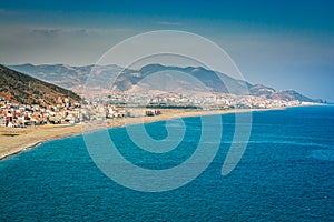 Panoramic view on city of Quaa Asserasse in northe Morocco