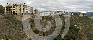 Panoramic view of the city of Ronda, Malaga, Andalusia, Spain