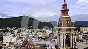 Panoramic view of the city of Salta. Cupula of the San Franscisco Church. Argentina photo
