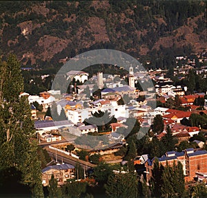 view of the city of San Martin de los Andes, in the province of NeuquÃÆ?n, Patagonia, Argentina