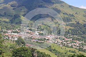 Panoramic view of the city. TitiribÃÂ­, Antioquia, Colombia. photo