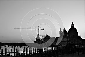 Panoramic view of city Venedig, Italy