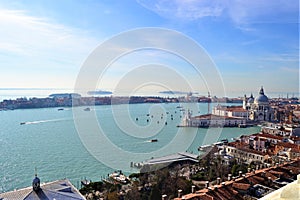 Panoramic view of city Venedig, Italy