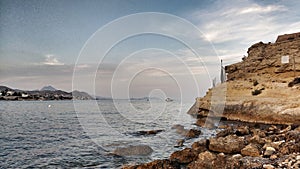 Panoramic view of the coast of San Juan, Alicante photo