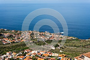 Panoramic view of the coast in Tenerife island. Canary Islands. Spain