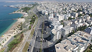 Panoramic view of the coastal area of Alimos suburb in Athens 2