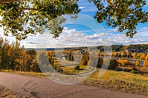 Panoramic View Of The Cochrane Fall River Valley