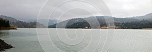 Panoramic view of Colibita lake