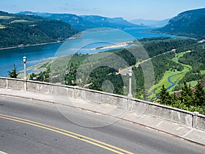 Panoramic view of Columbia River Gorge  - Oregon, USA