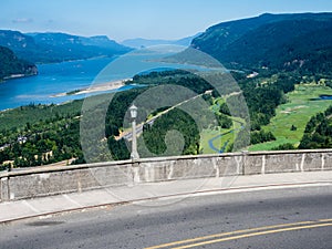 Panoramic view of Columbia River Gorge - Oregon, USA