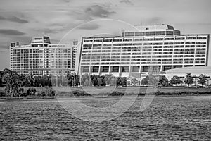 Panoramic view of Contemporary Resort in Walt Disney World area