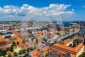 Panoramic view of Copenhagen, Denmark