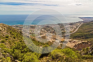 Panoramic view of Costa del Sol photo
