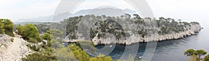 Panoramic view of the creeks of Cassis