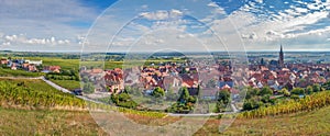 Panoramic view of Dambach la Ville, Alsace, France