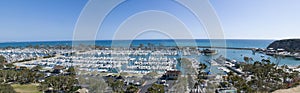 Panoramic view of Dana Point harbour, Orange County - California