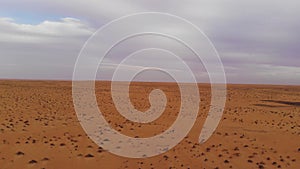 Panoramic view of the desert in Mauritania. Desert in Mauritania. Desert. View. 4k. 4k view.