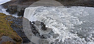 Panoramic view of Dettifoss Waterfall - Iceland