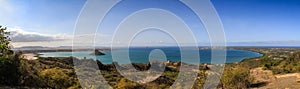 Panoramic view of Diego Suarez`s Bay from la Montagne des Francais, Diana, Northern Madagascar