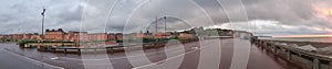 Panoramic view of Dieppe in Normandy, France