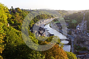 Panoramic view of Dinan, Brittany, France