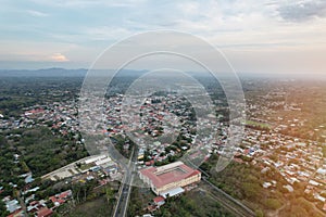 Panoramic view of Diriamba city