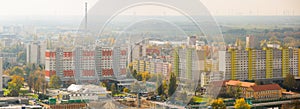 Panoramatický výhľad na Bratislavu s modernými bytovými domami