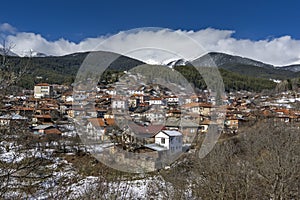 Panoramic view of Dobarsko Village in Rila mountain, Blagoevgrad region photo