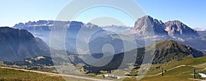 Panoramic view of the Dolomites