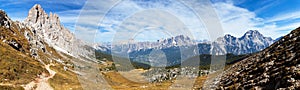 Panoramic view of dolomiti around Cortina d Ampezzo