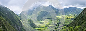 Panoramic View of a Dormant Volcano North of Quito, Ecuador photo