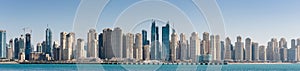 Panoramic view of the Dubai Marina UAE