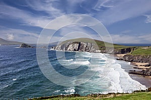 Panoramic view of Dunquin bay in Co. Kerry, Ireland