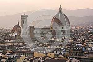 Panoramic view of Duomo - Florence, italy