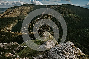 Panoramic View from Eagles Rock in Kopaonik National Park