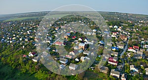 Panoramic view of the Earth from the height of the balloon flight