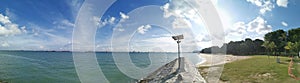 Panoramic view of East Coast Park Singapore