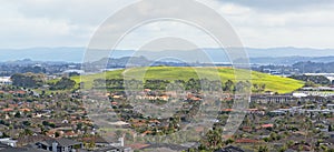 Panoramic view of East Tamaki Heights  and Dannemora suburban houses