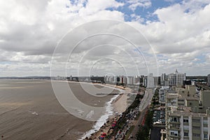 Panoramic view from the edge of Mansa beach