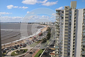 Panoramic view from the edge of Mansa beach