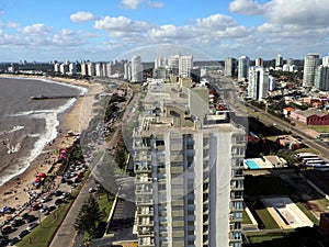 Panoramic view from the edge of Mansa beach