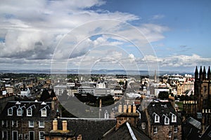 A panoramic view of Edinbugh